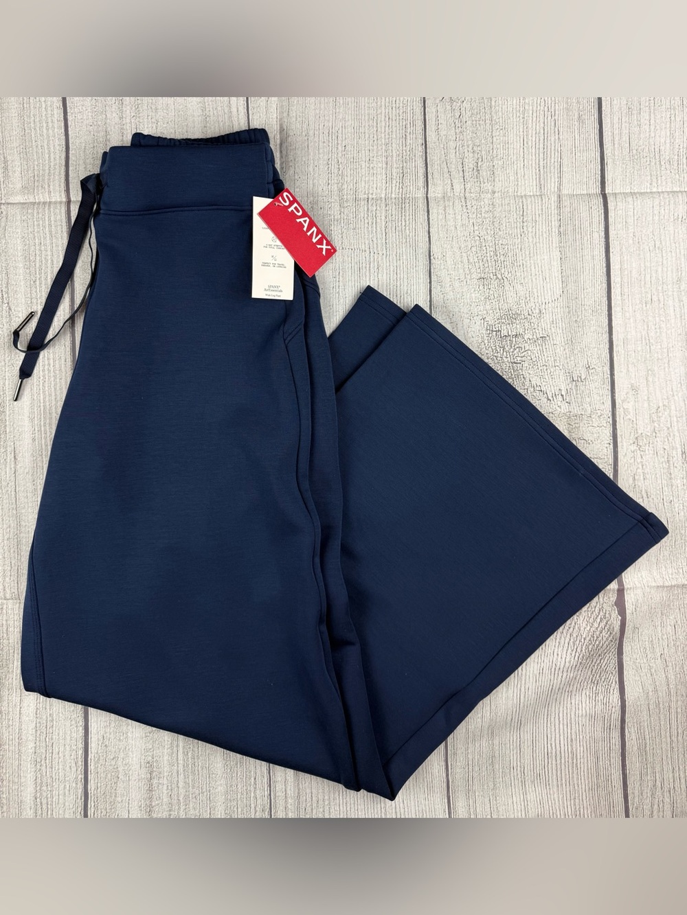 NWT! Spanx AirEssentials Wide Leg Pant 50239R Timeless Navy Sz Medium